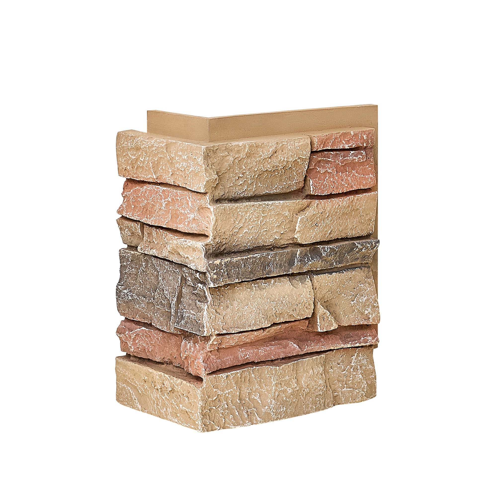 WallWell Faux Stone Wall Panel – Slate Stone-D (Fogstone/Sienna Dawn) | Lightweight, Durable, Indoor/Outdoor Use, Easy DIY Installation