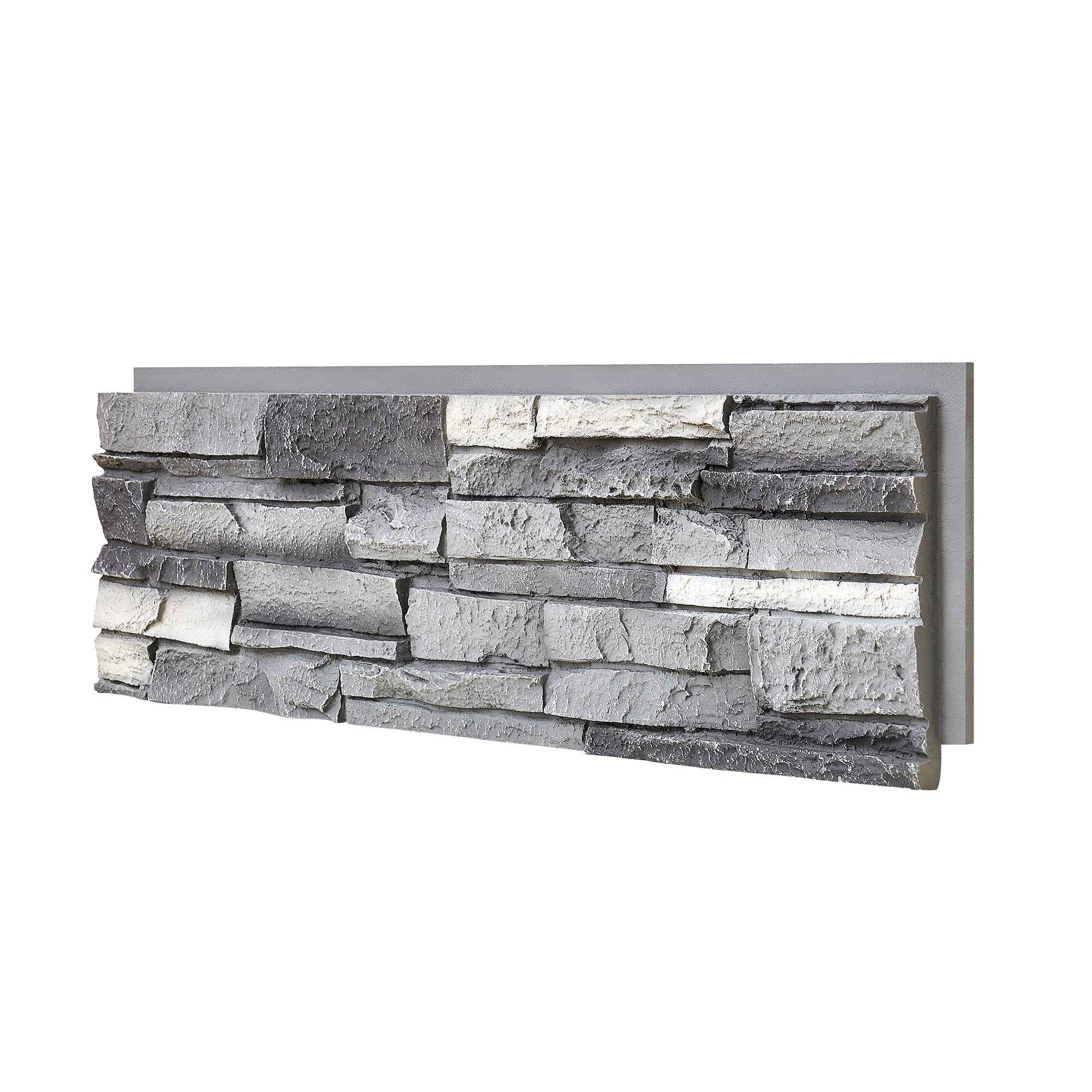 WallWell Faux Stone Wall Panel – Slate Stone-D (Fogstone/Sienna Dawn) | Lightweight, Durable, Indoor/Outdoor Use, Easy DIY Installation