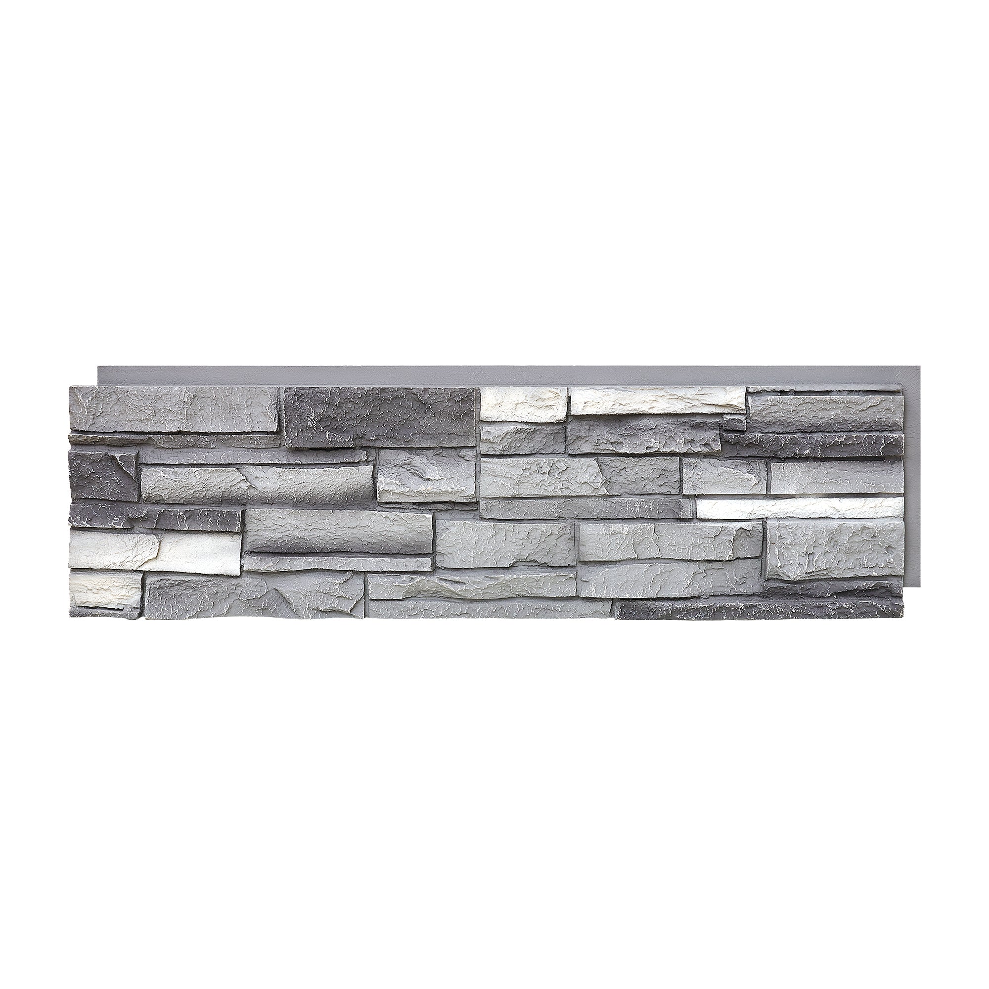 WallWell Faux Stone Wall Panel – Slate Stone-D (Fogstone/Sienna Dawn) | Lightweight, Durable, Indoor/Outdoor Use, Easy DIY Installation