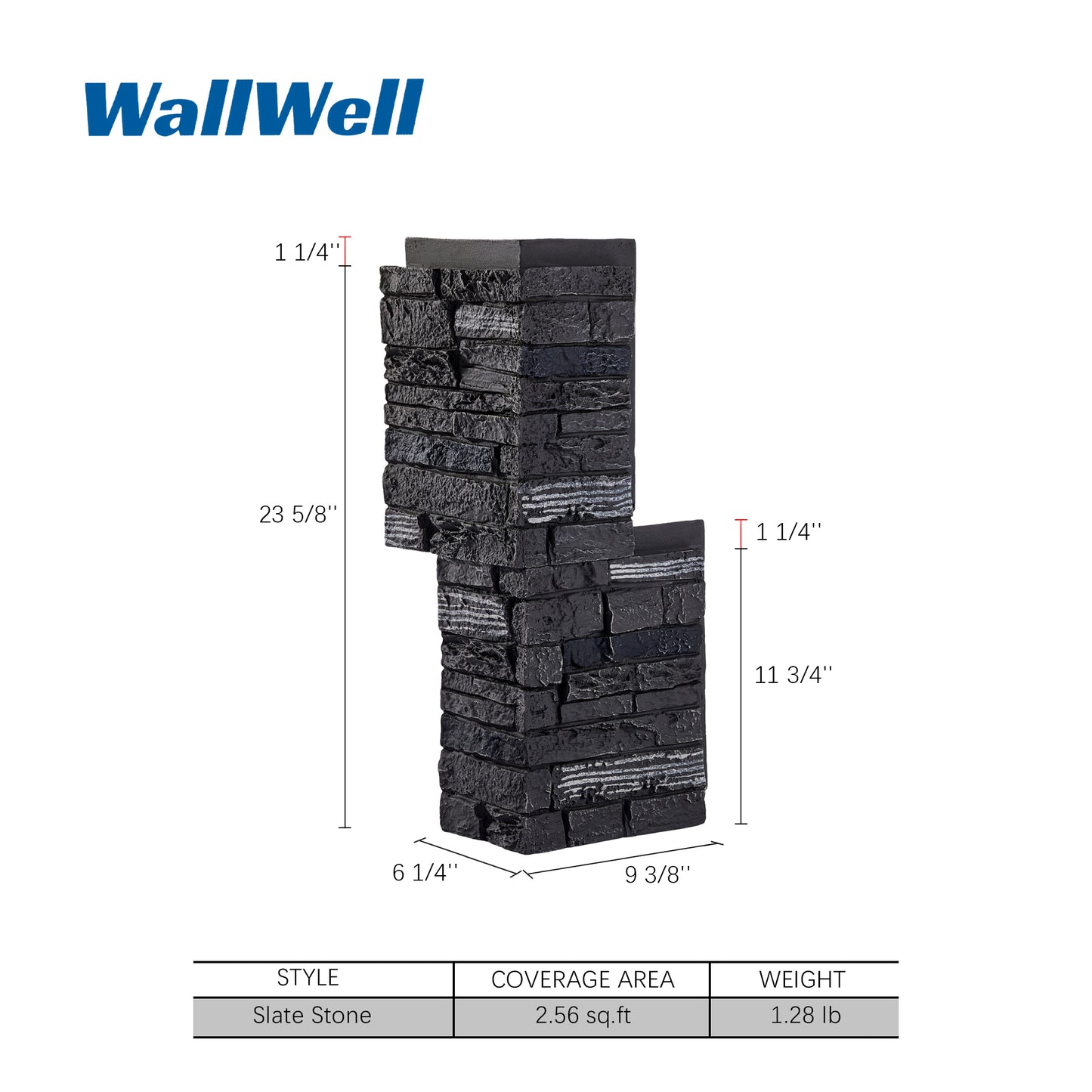Slate Stone-A (Midnight Black / Slate Gray)