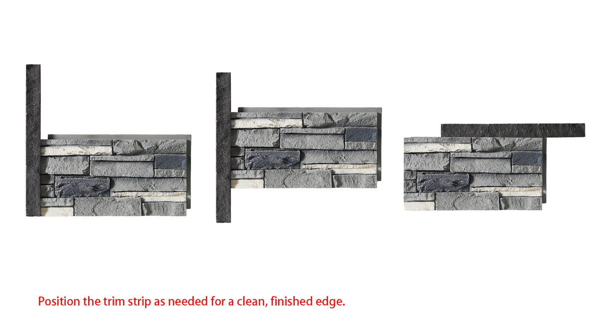 WallWell Faux Stone Universal Ledger Trim (2-Piece) product photo 5