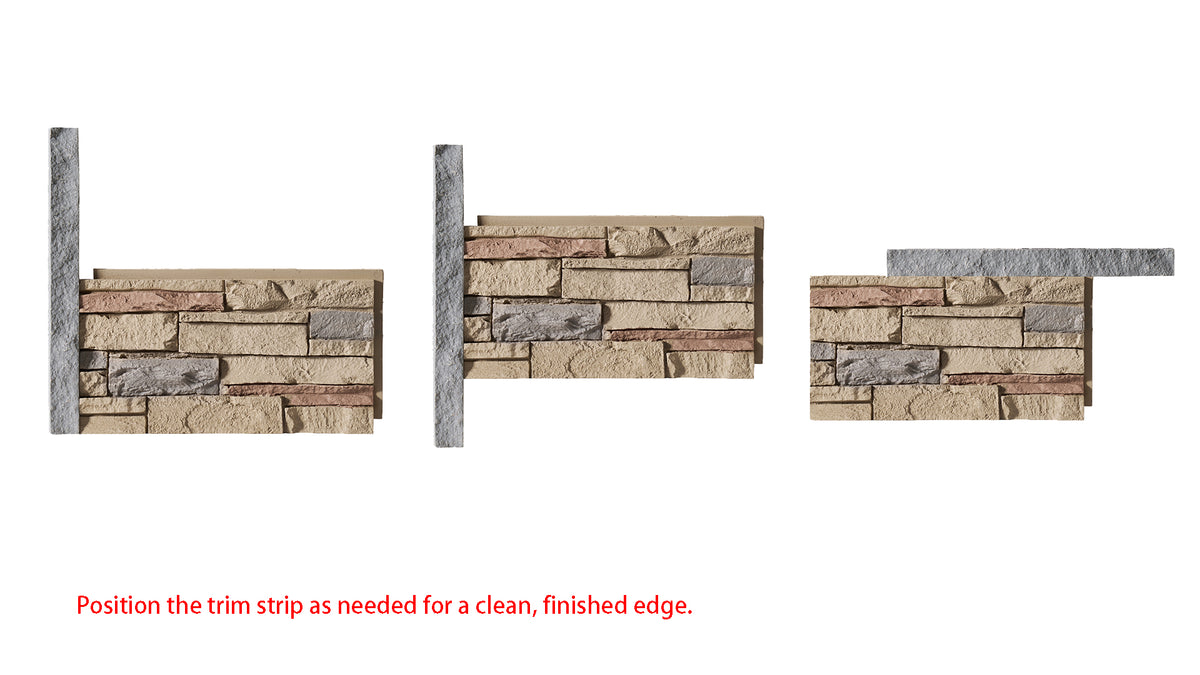 WallWell Faux Stone Universal Ledger Trim (2-Piece) product photo 6