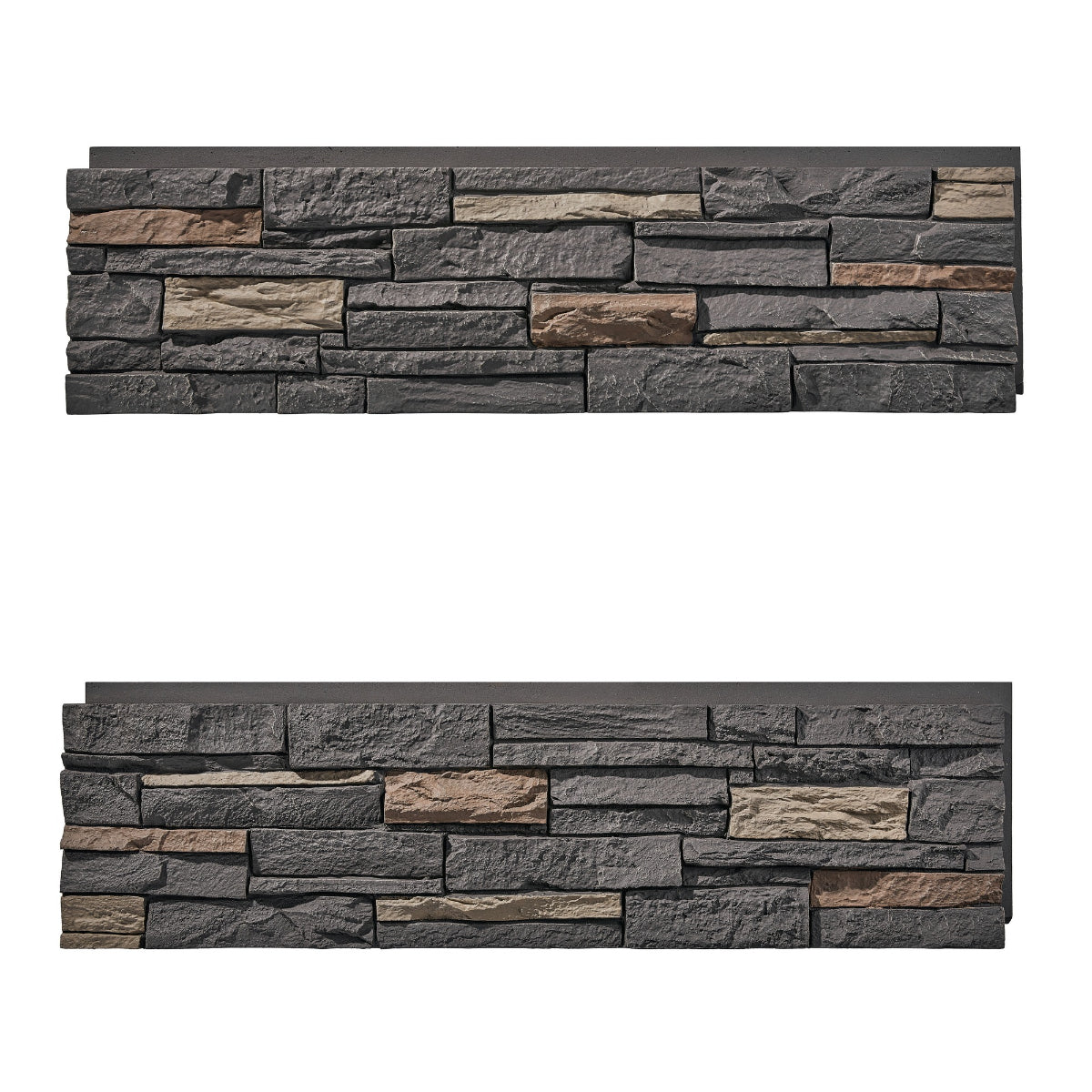 WallWell Iron Gray faux stone wall panel — clearance product photo 4