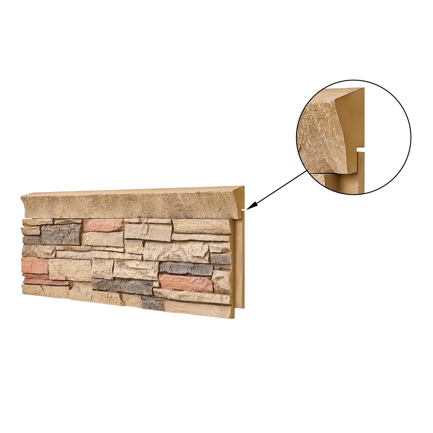 Custom Order — Faux Stone Ledger (2-Piece)