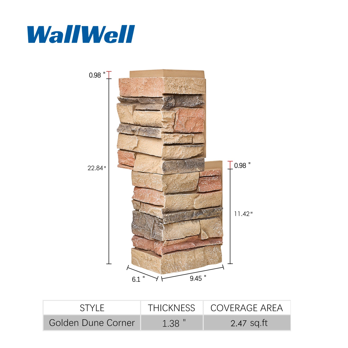 Stacked Stone Corners