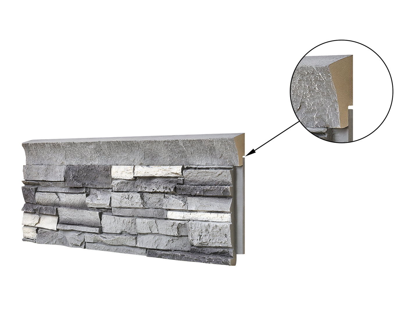 Custom Order — Faux Stone Ledger (2-Piece)