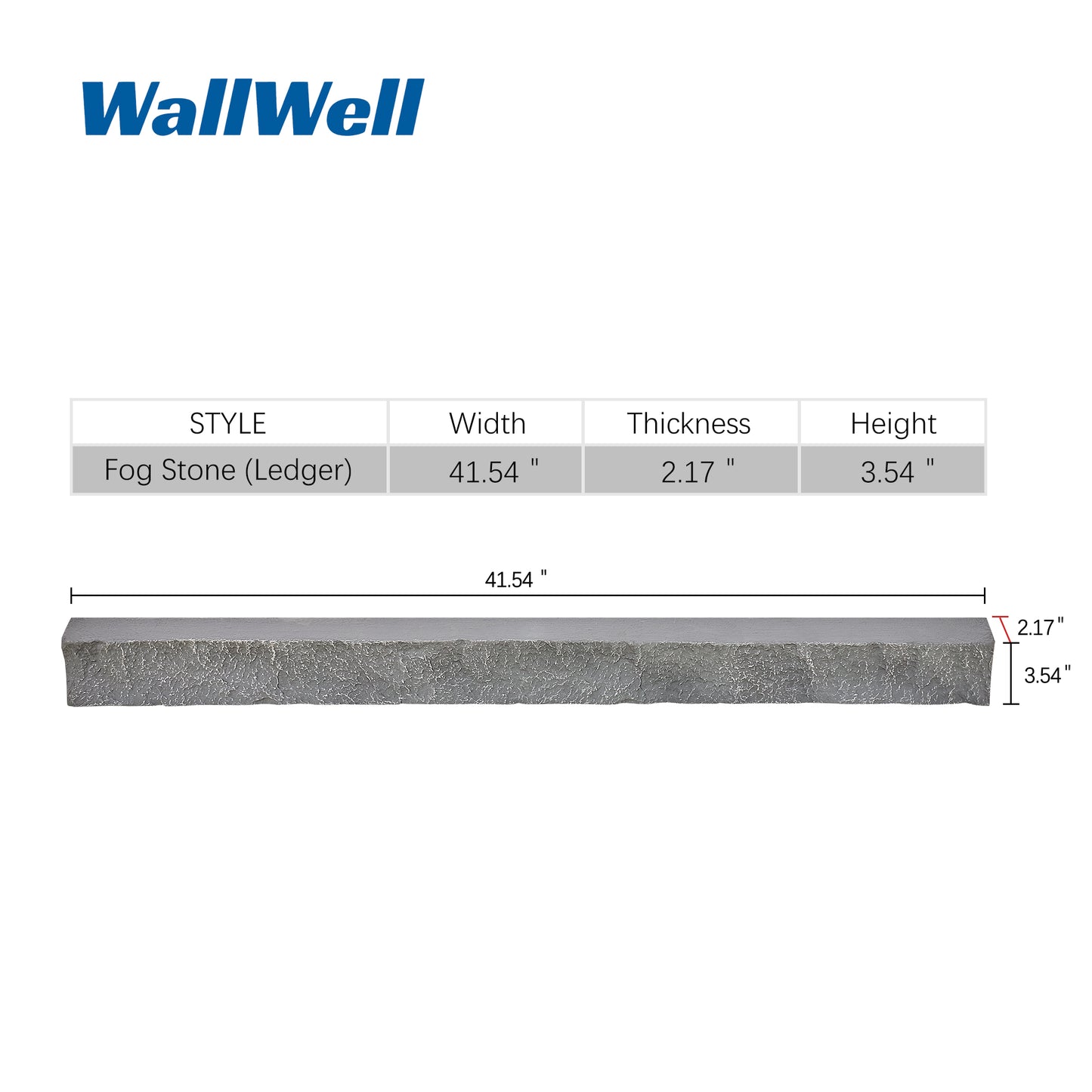 Custom Order — Faux Stone Ledger (2-Piece)