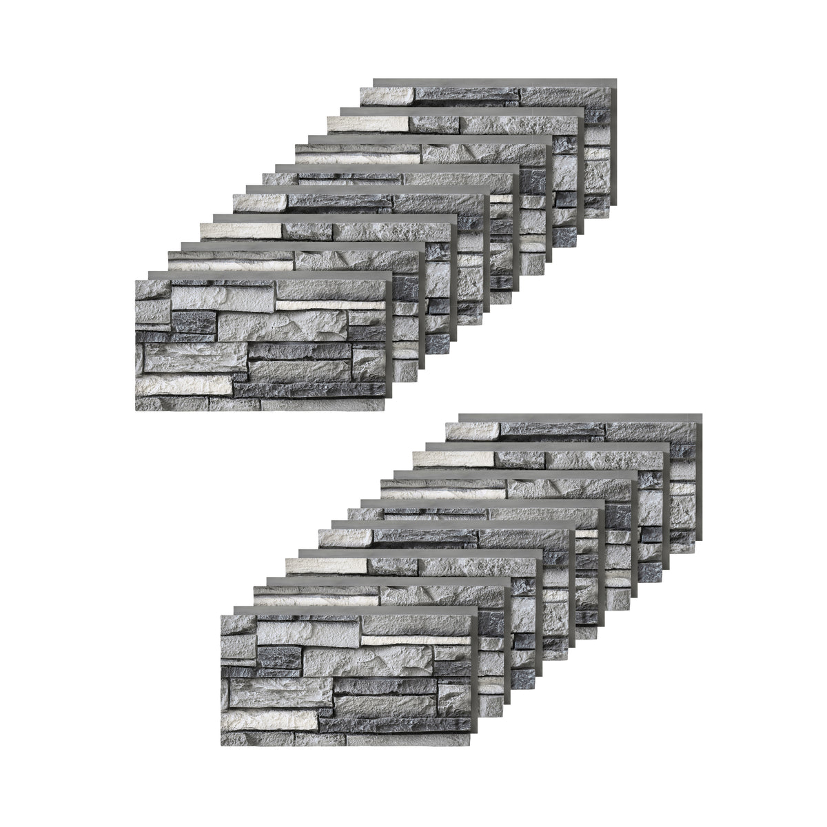 Custom Order — Faux Stone Wall Panels & Corners, Small Format (21x11in)