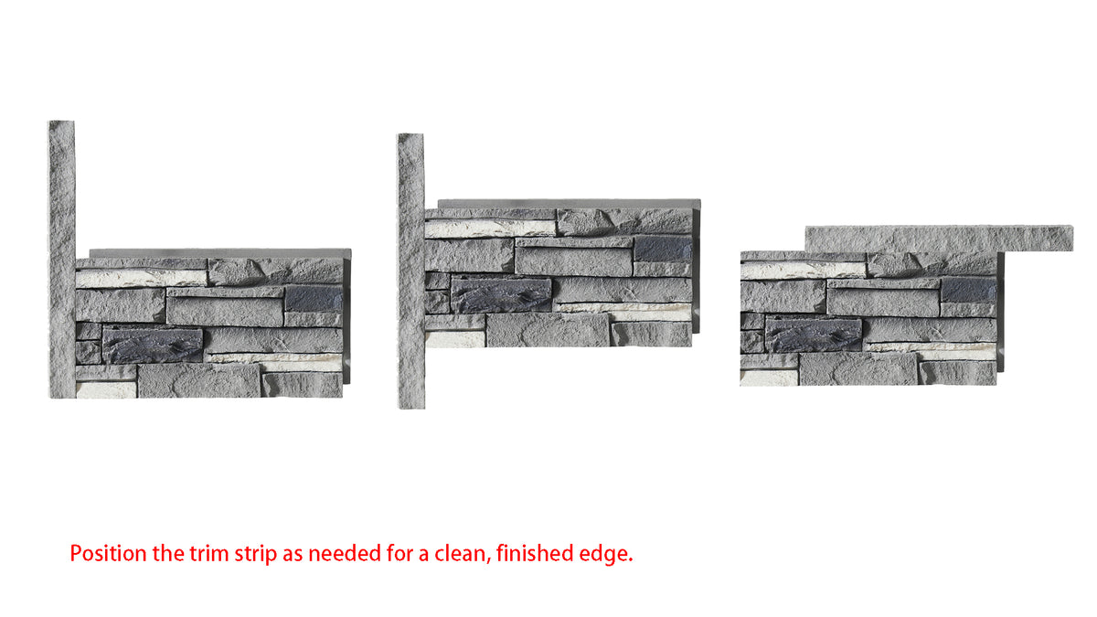 Custom Order — Faux Stone Universal Ledger Trim (2-Piece)