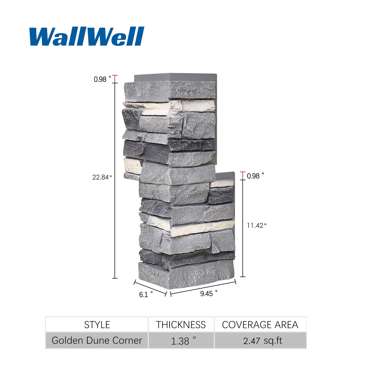 Stacked Stone Corners