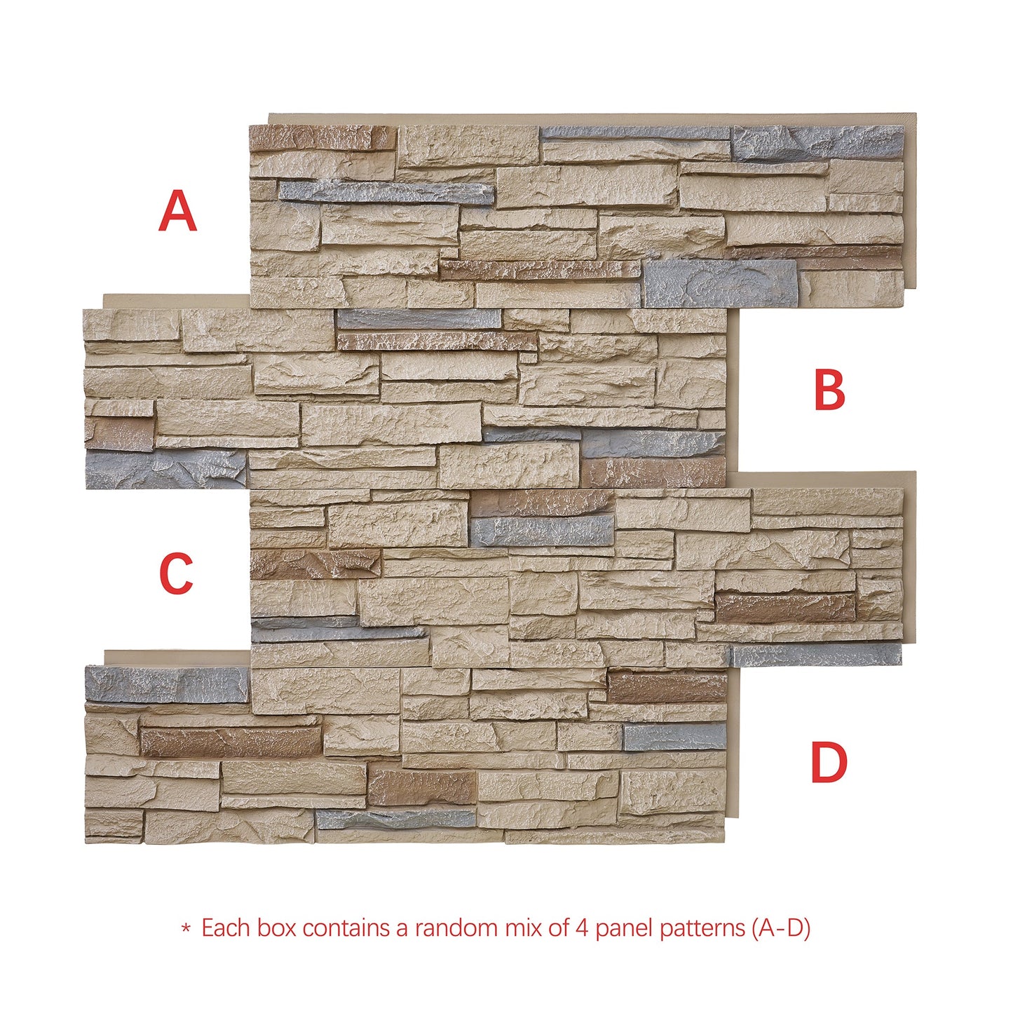 Custom Order — Faux Stone Wall Panels (2-Pack)