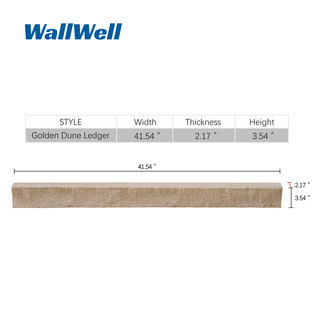 Custom Order — Faux Stone Ledger (2-Piece)
