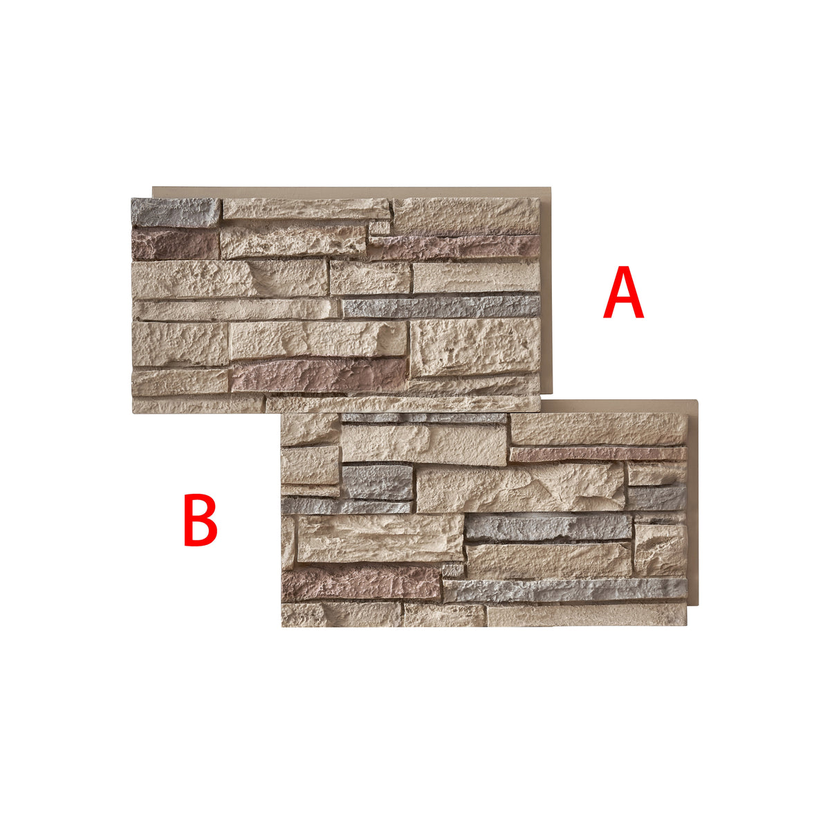 Custom Order — Faux Stone Wall Panels & Corners, Small Format (21x11in)