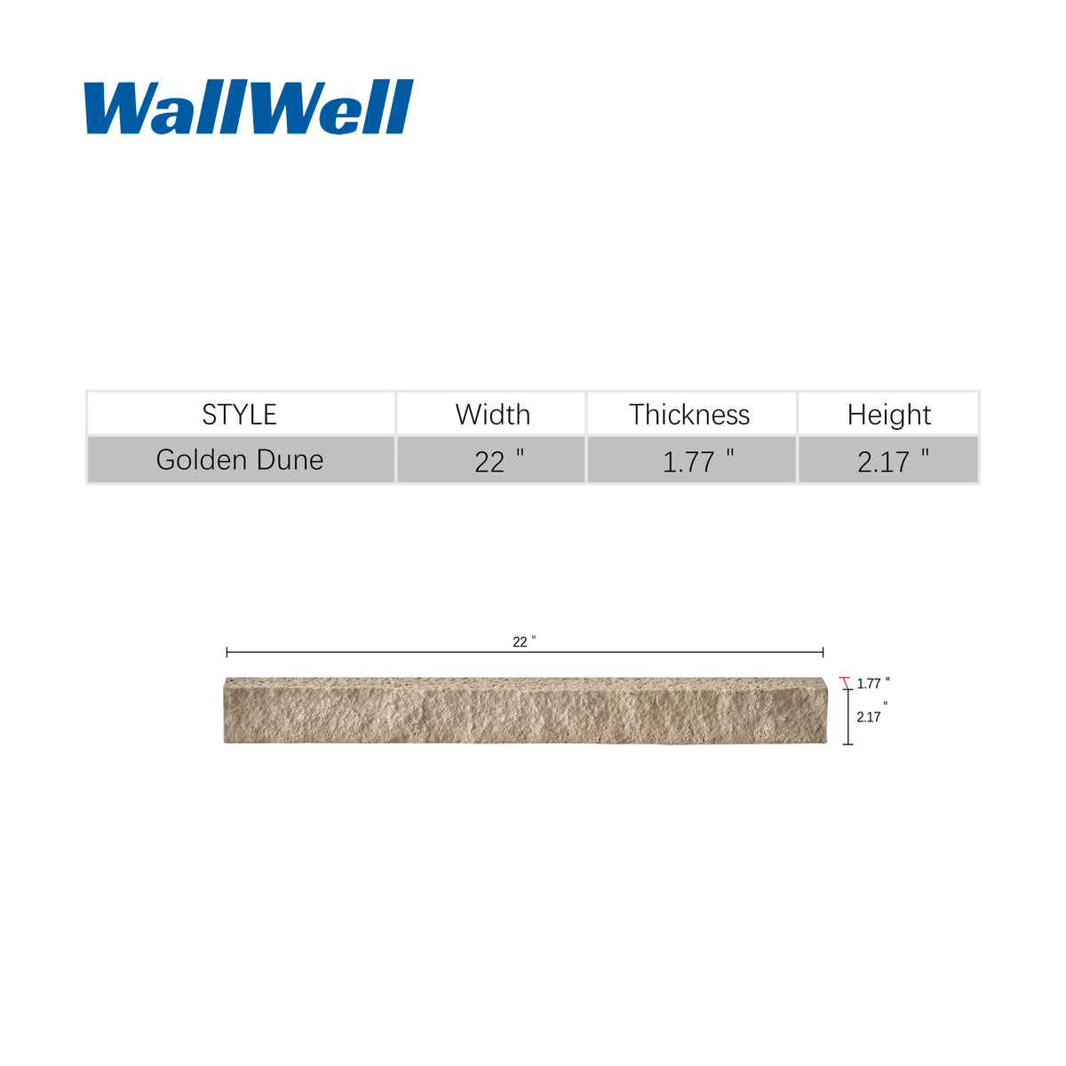 Custom Order — Faux Stone Universal Ledger Trim (2-Piece)