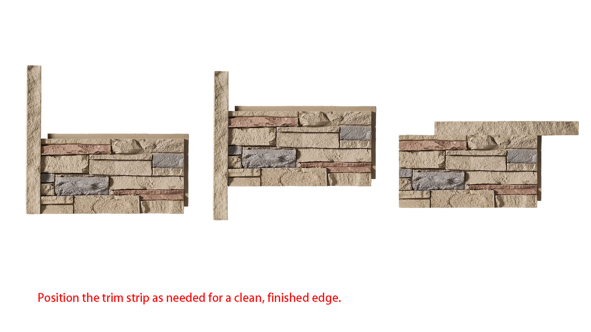 Custom Order — Faux Stone Universal Ledger Trim (2-Piece)