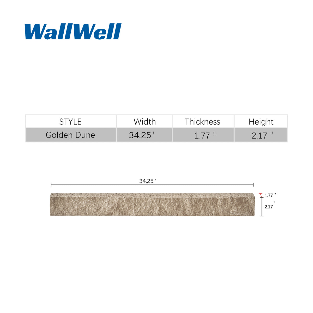 Custom Order — Faux Stone Universal Ledger Trim (2-Piece)