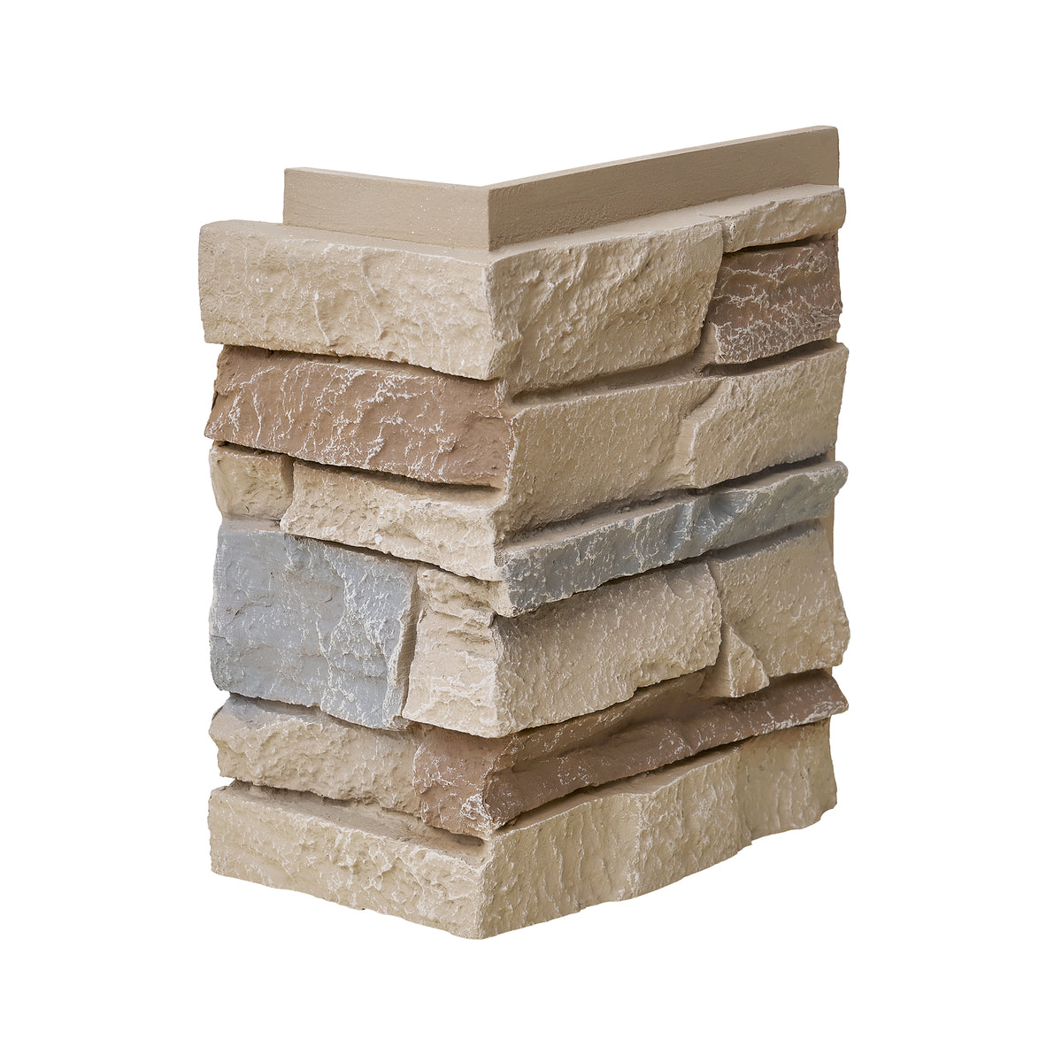 2-Pack Faux Stone Wall Panels & Corners (41.92x12.4in)