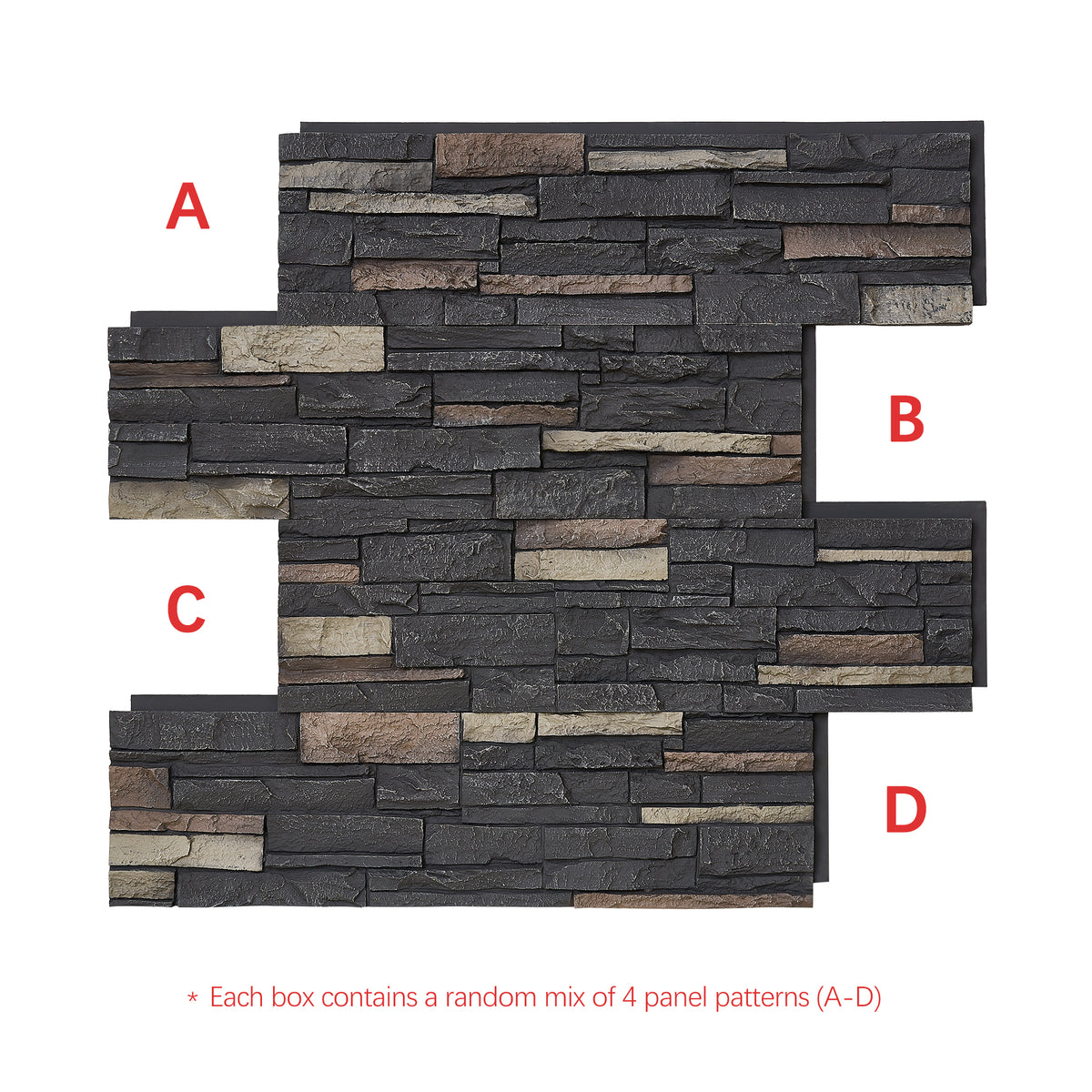 Custom Order — Faux Stone Wall Panels & Corners