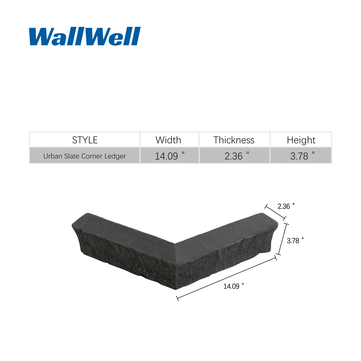 Custom Order — Faux Stone Corner Ledger (2-Piece)