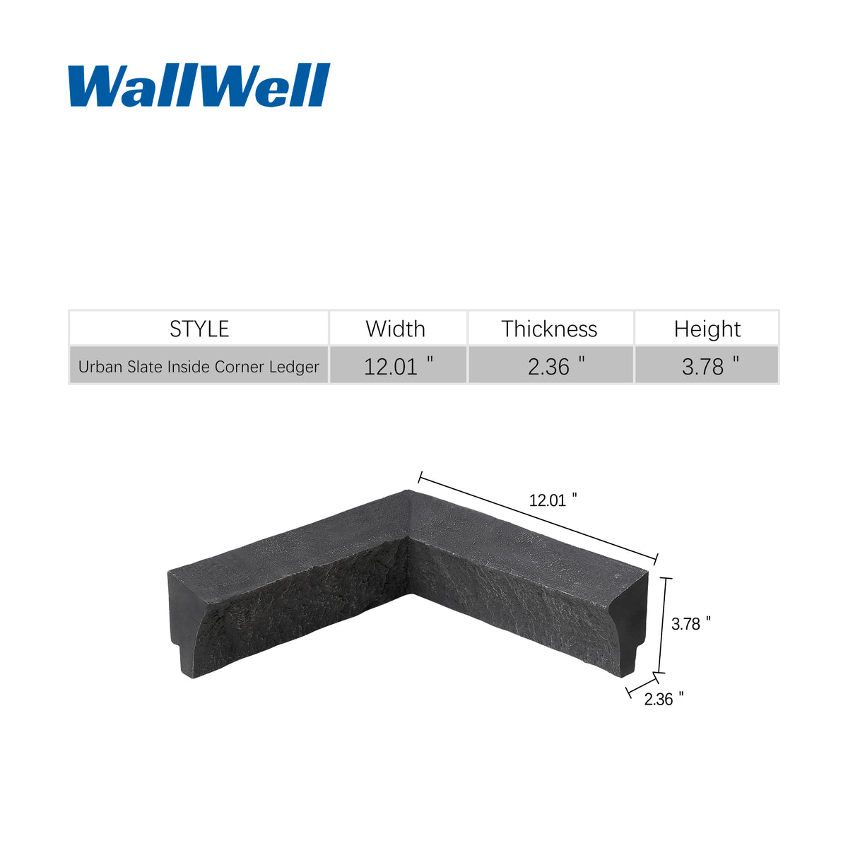 Custom Order — Faux Stone Corner Ledger (2-Piece)