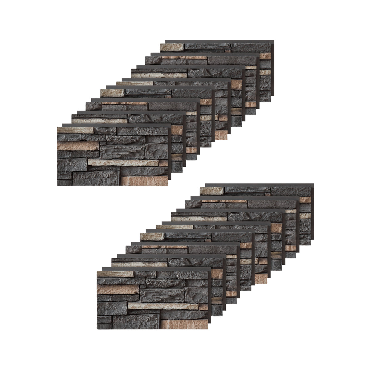 Custom Order — Faux Stone Wall Panels & Corners, Small Format (21x11in)