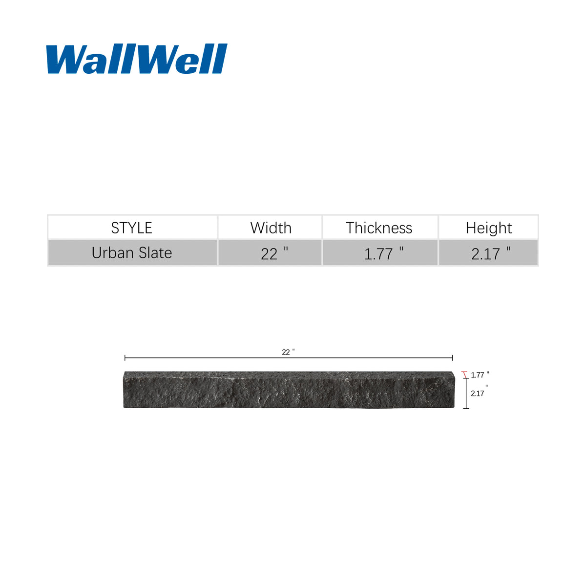 Custom Order — Faux Stone Universal Ledger Trim (2-Piece)