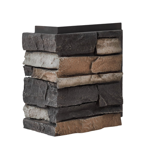 WallWell Urban Slate faux stone outside corner (21x11in) photo 1