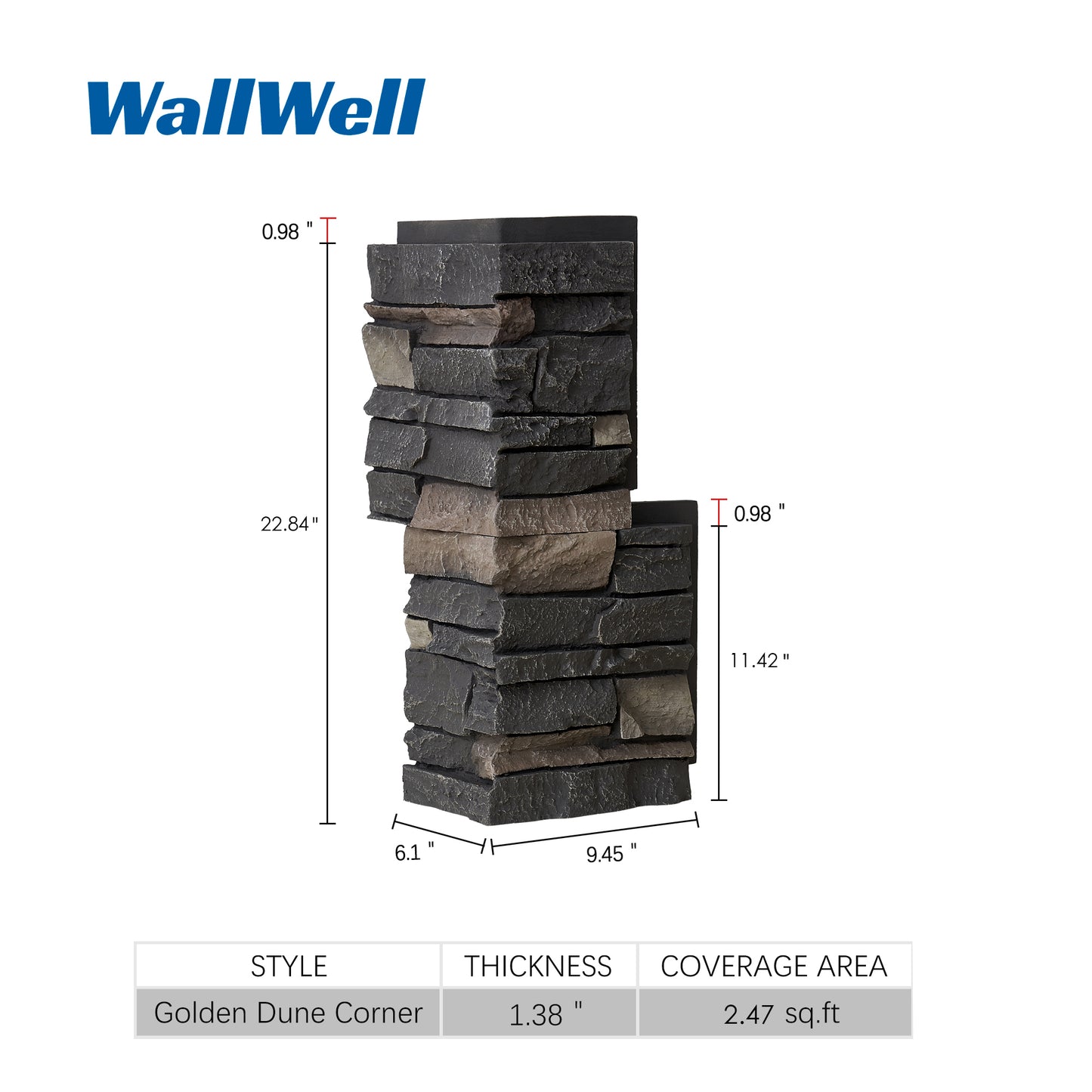 Stacked Stone Corners