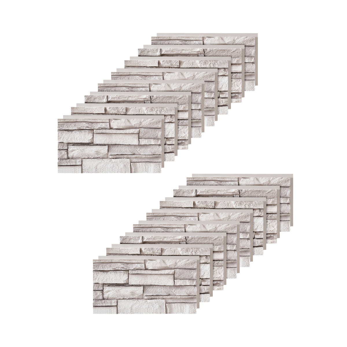 Custom Order — Faux Stone Wall Panels & Corners, Small Format (21x11in)