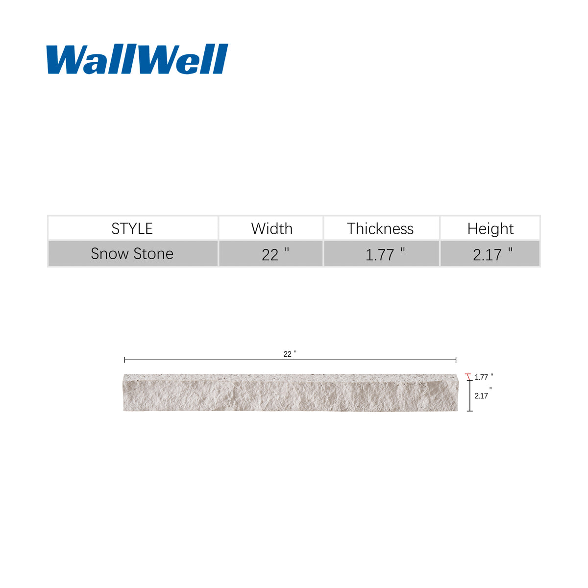 Custom Order — Faux Stone Universal Ledger Trim (2-Piece)