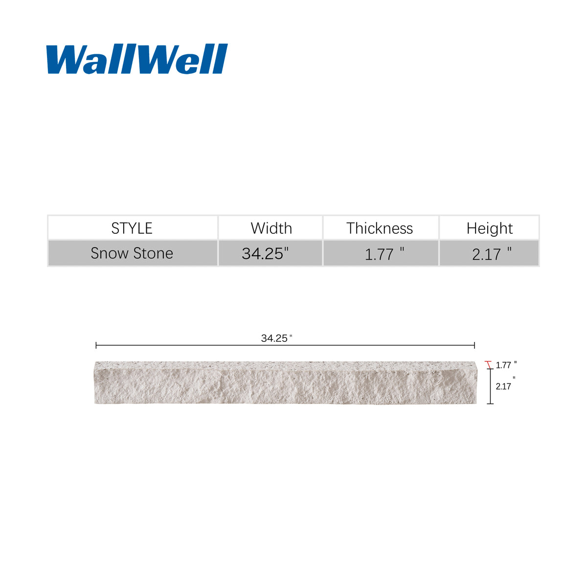 Custom Order — Faux Stone Universal Ledger Trim (2-Piece)