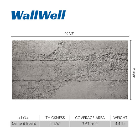 Cement Gray wall application