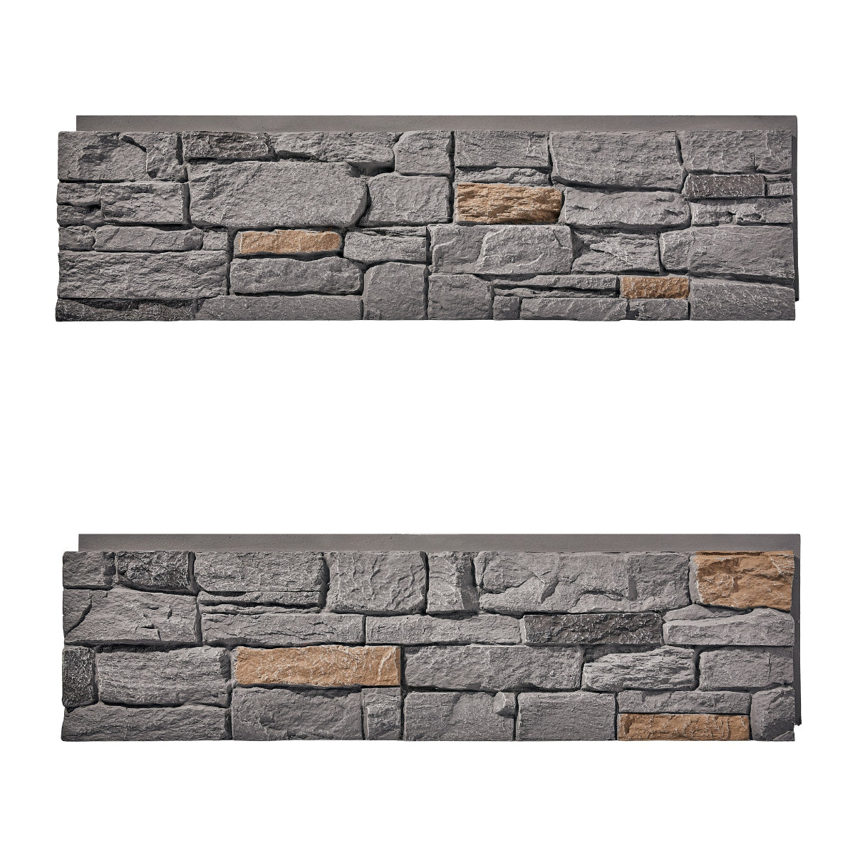 WallWell Cedar Gray faux stone wall panel — clearance product photo 5