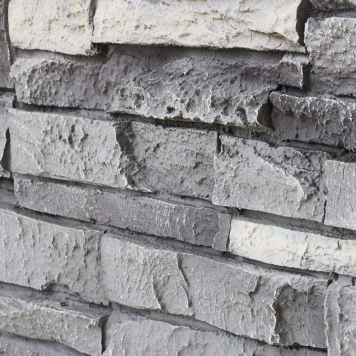 WallWell FogStone faux stone sample piece, 12 x 7 in