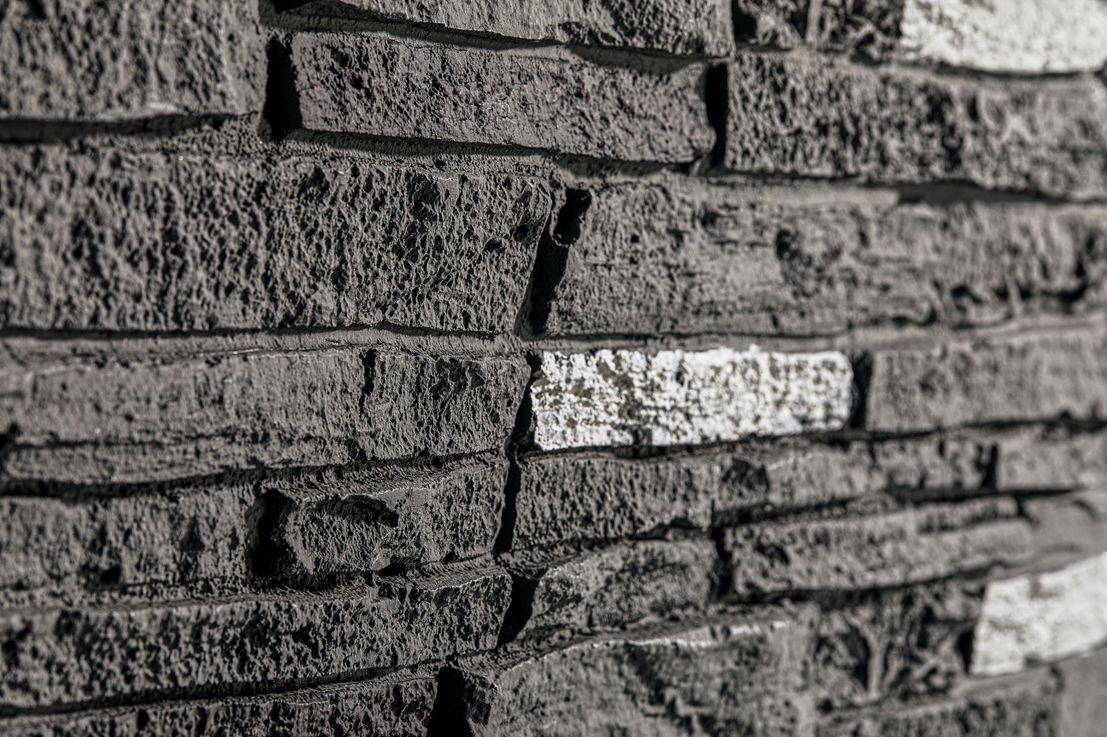 Faux Stone Wall Covering Siding Panels Polyurethane PU | Slate Stone | 6-Panels - WallWell INC - 