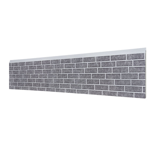 Insulated Metal Wall Panel Brick Style (8 panels per box, total coverage: 67.6 sq.ft.)
